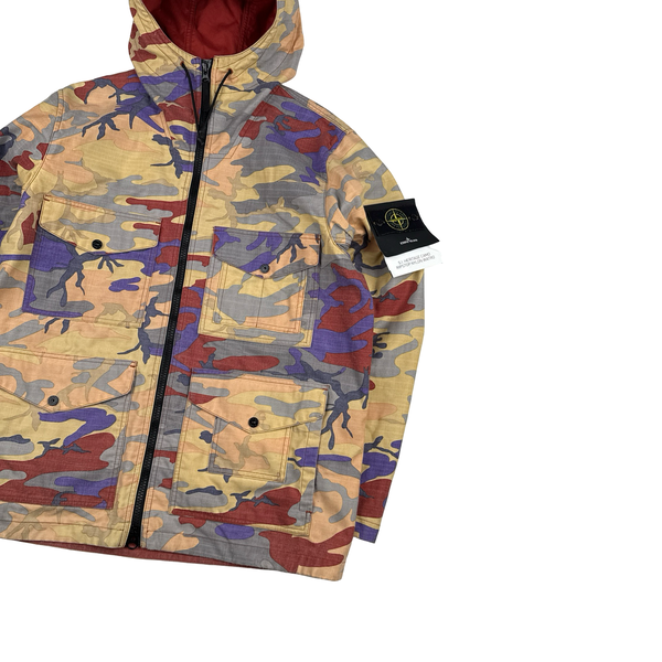 Stone Island 2022 Heritage Camo Ripstop Nylon Watro Hooded Jacket - XL