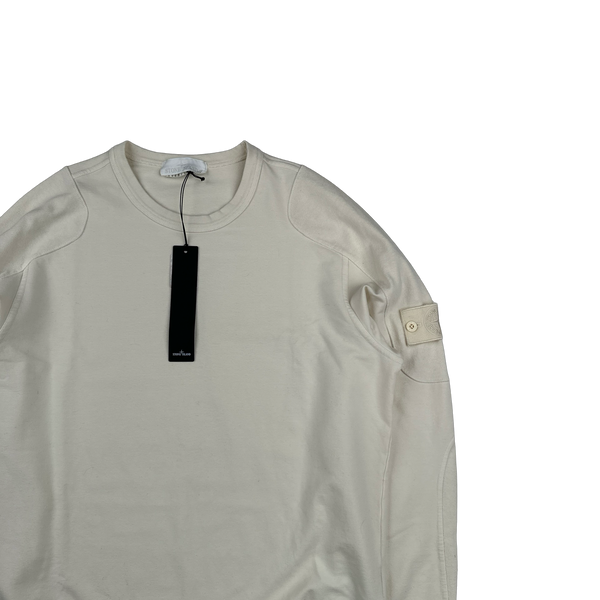Stone Island 2018 White Ghost Crewneck Sweatshirt Large Mat s Island