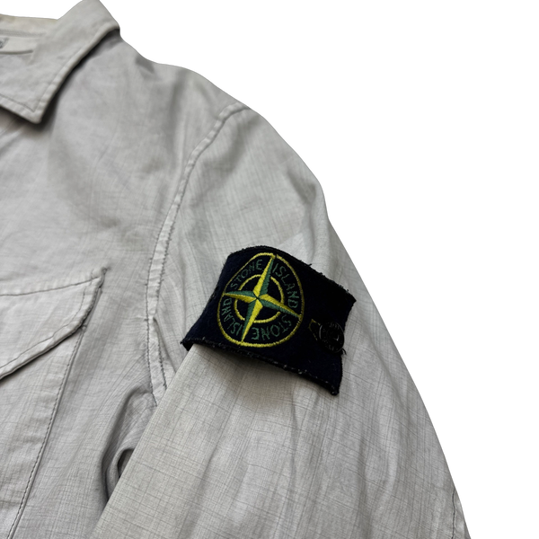 Stone Island 2006 Laminated Cotton Overshirt - XL