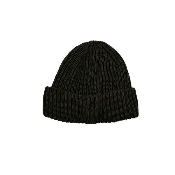 CP Company Khaki Thick Wool Goggle Beanie