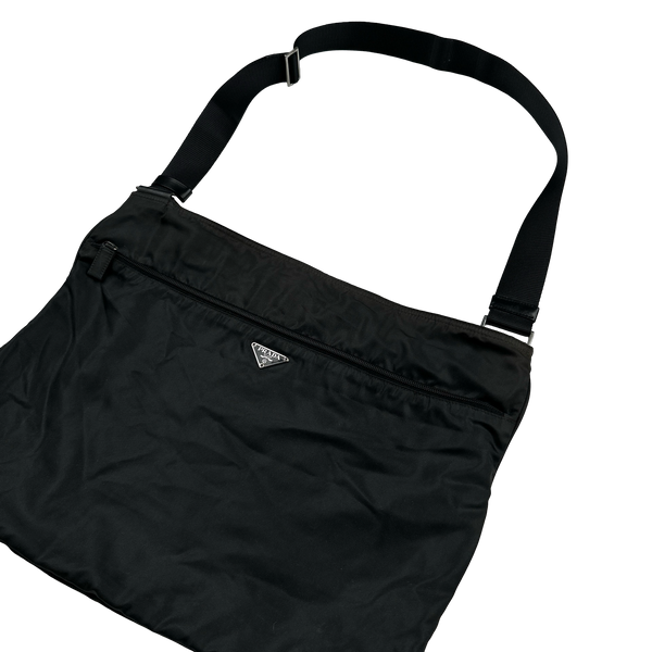 Prada Large Nylon Emblem Side Bag