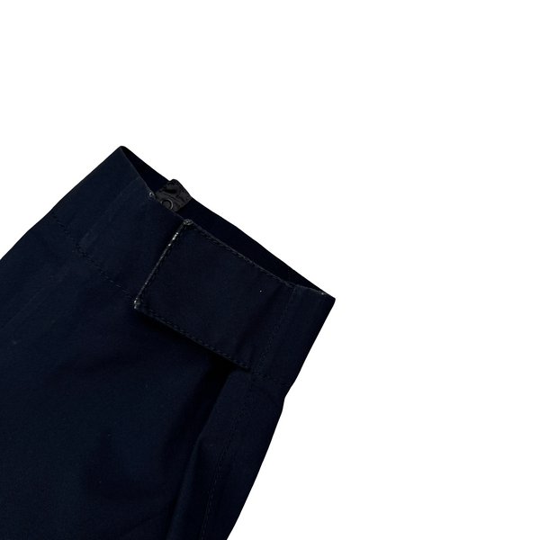 Prada Navy Nylon Red Tab Goretex Shell Long Jacket - XL