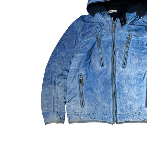 Stone Island 2010 Blue Liquid Reflective Jacket - XL