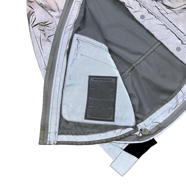 Stone Island 2011 Rare Archive Silver Reflective Jacket - Large