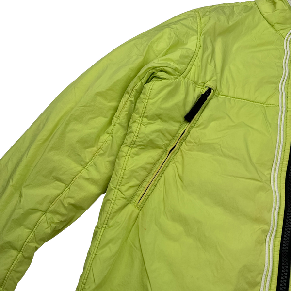 Stone Island 2019 Yellow Crinkle Reps Padded Jacket - Small