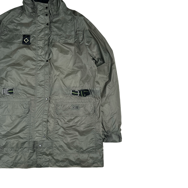 Ma Strum Grey Multi Pocket Long Lightweight Jacket - XL