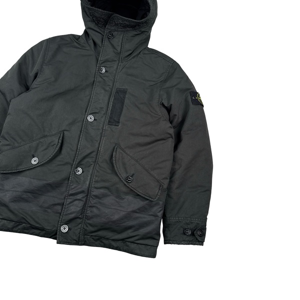 Stone Island 2022 Charcoal David TC Down Puffer Jacket - Medium