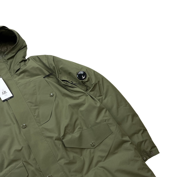 CP Company Green Micro M Down Lens Viewer Jacket - XL