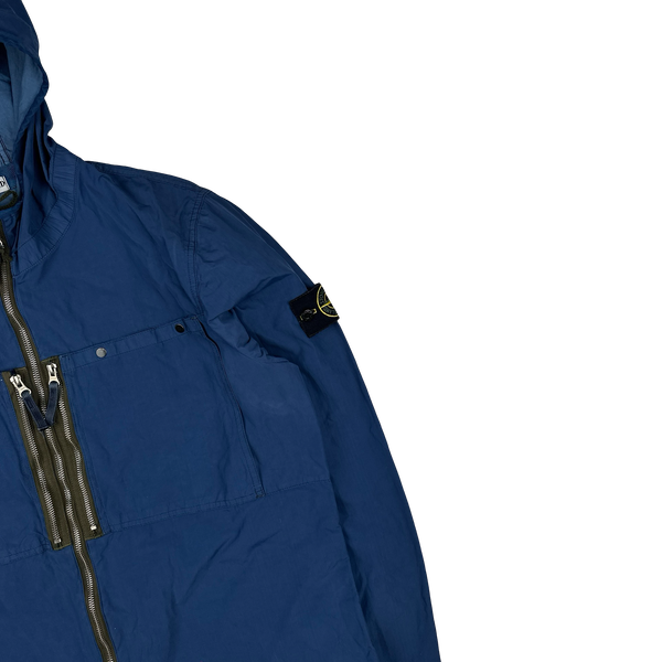 Stone Island 2010 Navy Resin Treated Nylon Jacket - XL