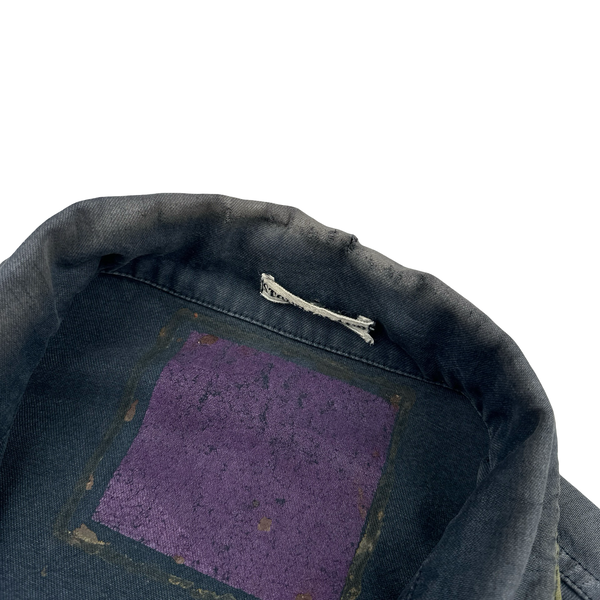Stone Island 1987 Spellout Denim Carpenter Vintage Jacket - Large
