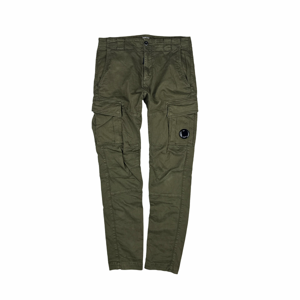 CP Company Khaki Ergonomic Fit Cargo Trousers - 30”