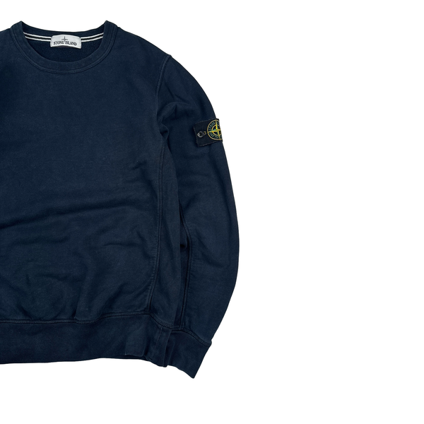 Stone Island 2015 Navy Cotton Crewneck Sweatshirt - Medium