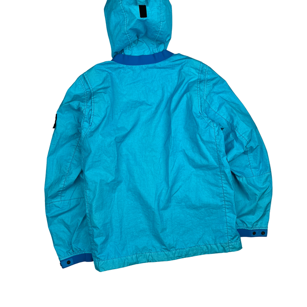 Stone Island 2021 Blue Membrana TC 3L Rain Jacket - Small