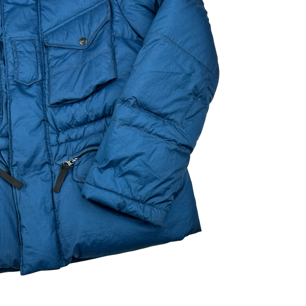 Stone Island 2009 Opaque Nylon Tela Down Mesh Badge Puffer - Medium