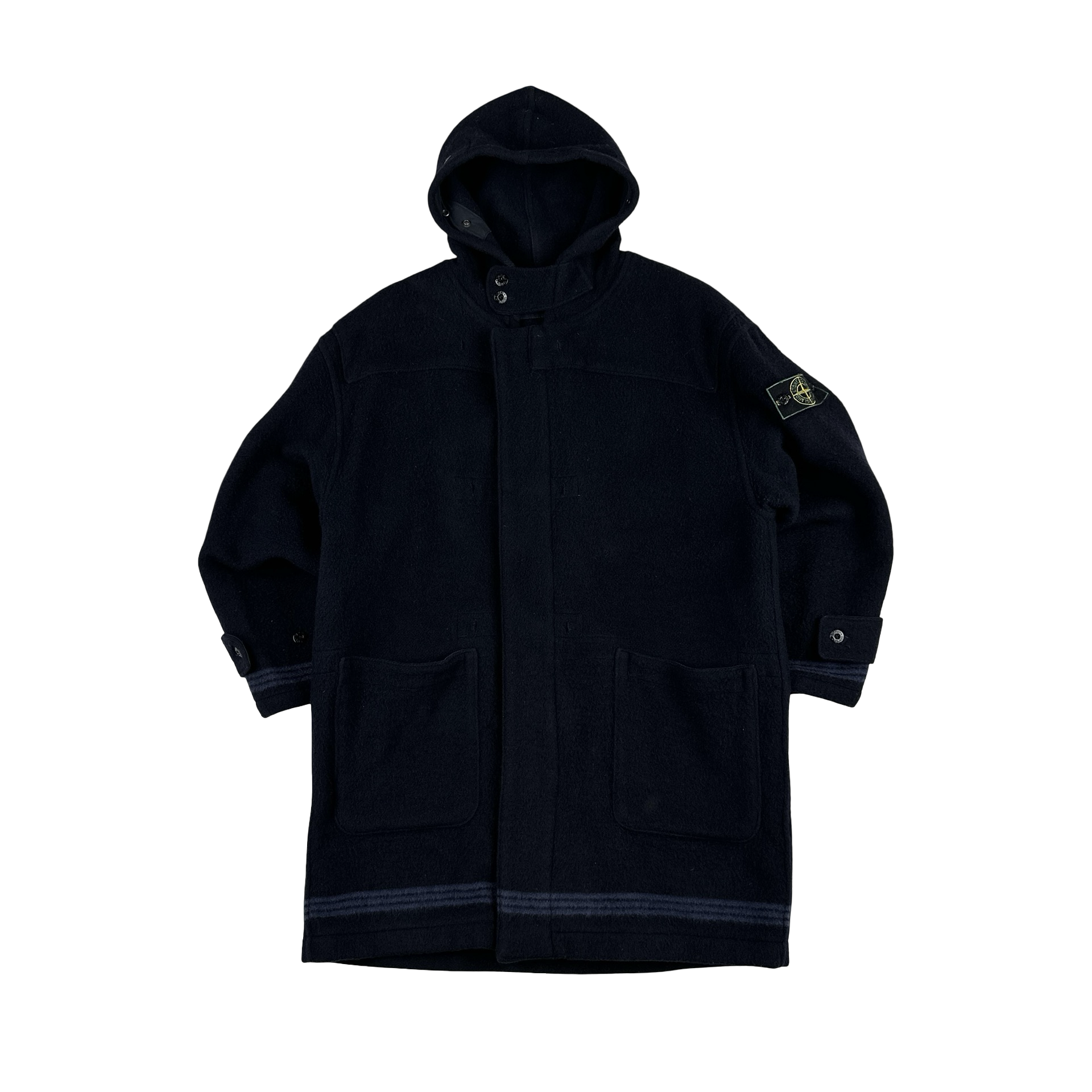 Stone Island Green Edge Vintage Wool Duffle Coat - Medium – Mat's