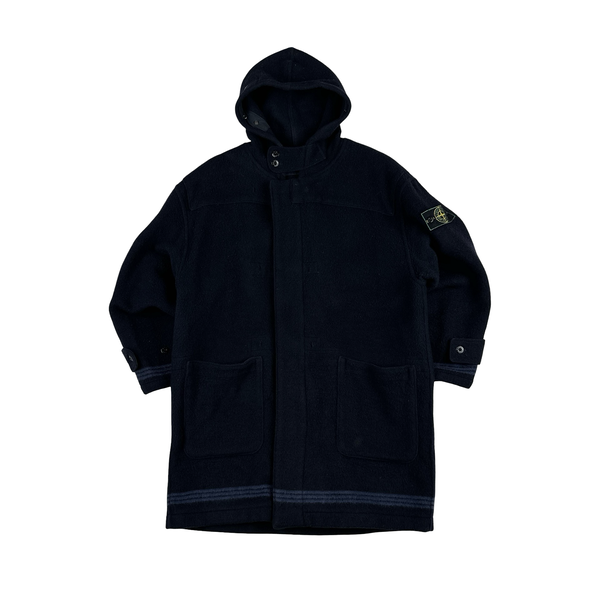 Stone Island Green Edge Vintage Wool Duffle Coat - Medium