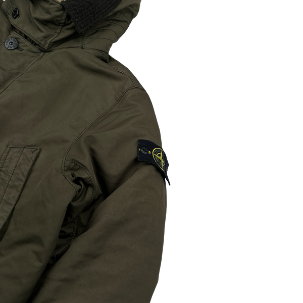 Stone Island 2017  Khaki David TC Down Filled Parka Jacket - XL