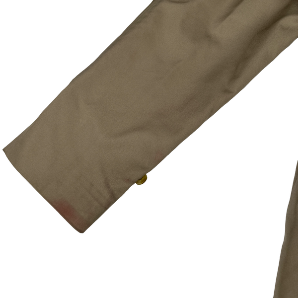 Burberry Nova Check Lined Tan Long Trench Coat - Large