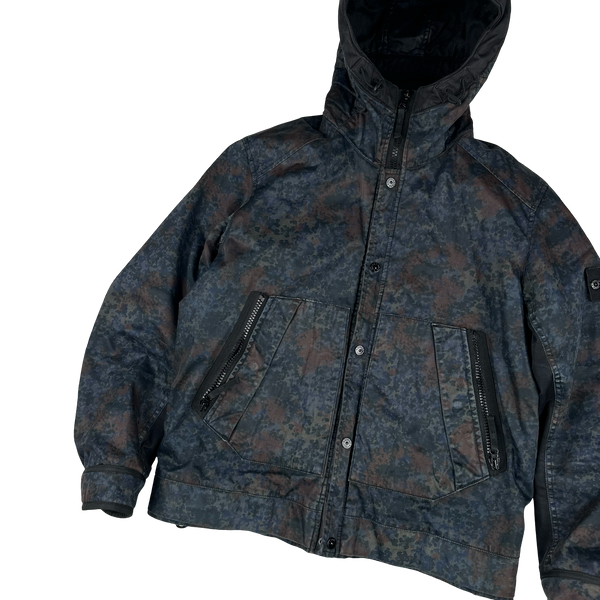 Stone Island Raso Gommato 2013 Camo Print OVD Jacket - Large
