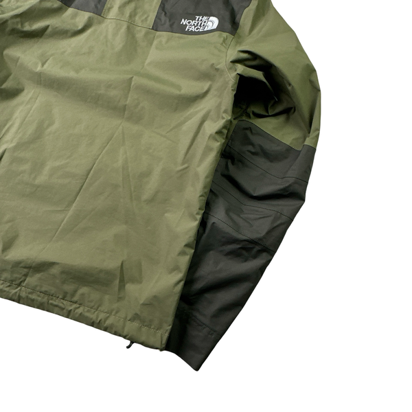 North Face Hyvent Green Colour Block Waterproof Rain Jacket - Small