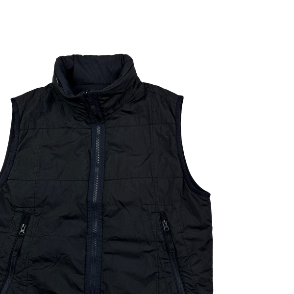 Stone Island 2019 Navy Reversible Stretch Wool Nylon Primaloft Ghost Piece Gilet - Medium