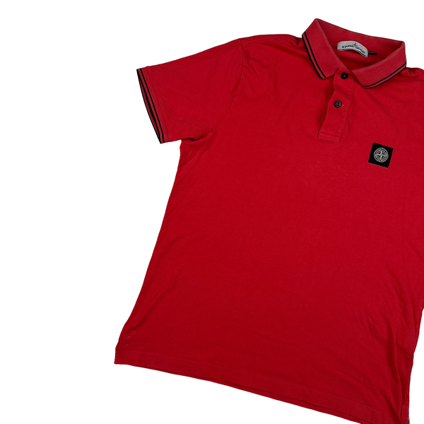 Stone Island 2018 Red Polo Shirt - XL