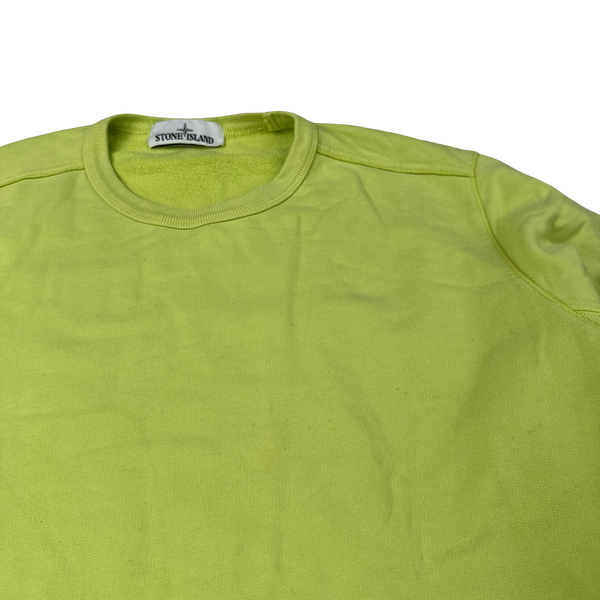 Stone Island 2019 Yellow Cotton Crewneck - Medium