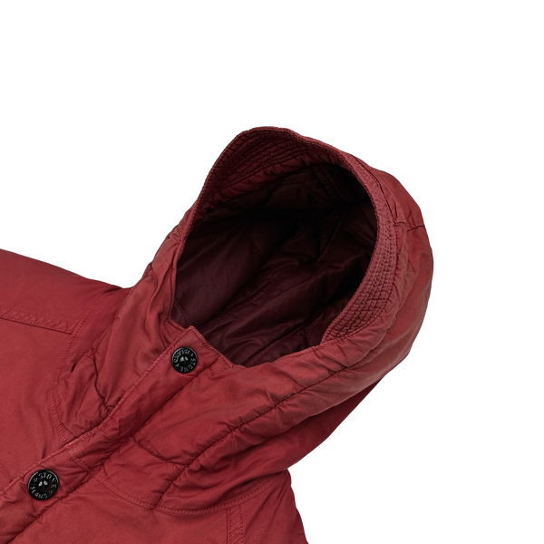 Stone Island 2013 Red Light Thermo Cotton Quilted Jacket - Large