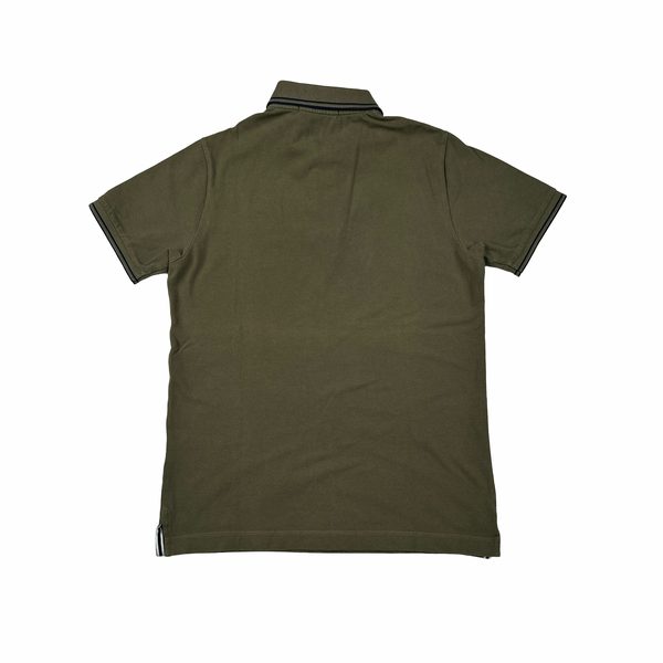 Stone Island Khaki Short Sleeve Polo Shirt - Small