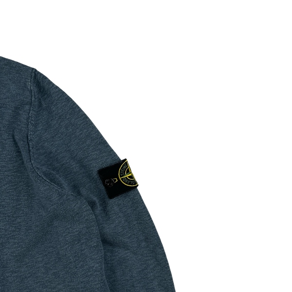 Stone Island 2017 Blue Soft Knit Crewneck - Large
