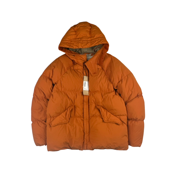 Ten C Orange New Arctic Base Down Puffer Jacket - Large