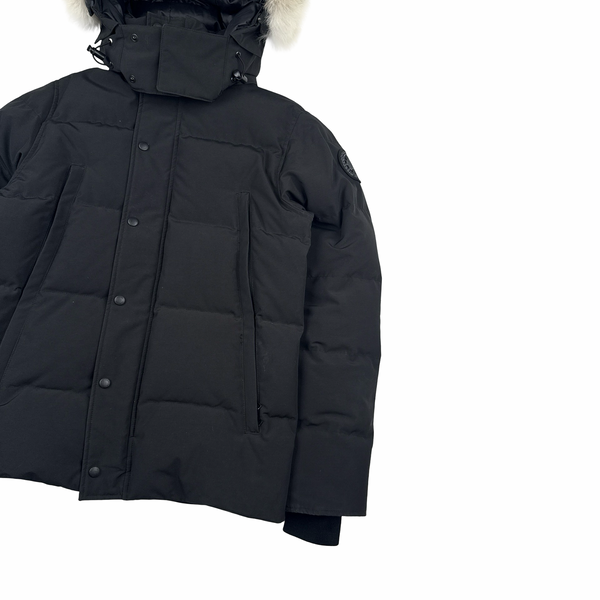 Canada Goose Black Premium Down Carson Coyote Fur Puffer Jacket - Small