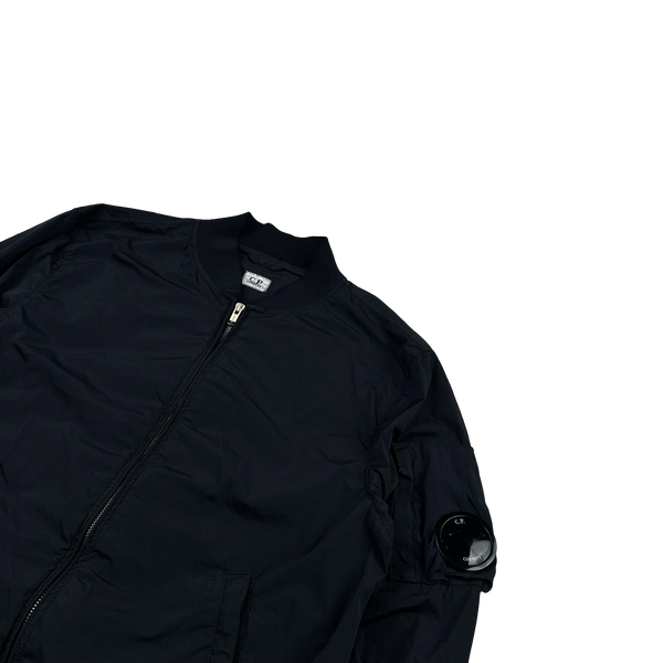 CP Company Black Nycra Lightweight Bomber Jacket - XL