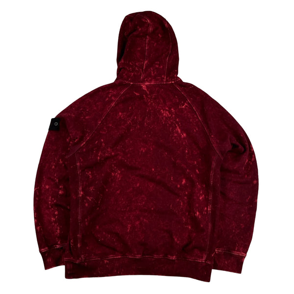 Stone Island 2021 Red Camo OVD Pullover Hoodie -