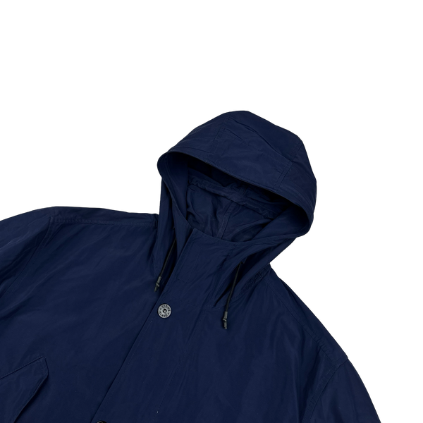 Stone Island 2018 Navy Micro Reps Parka Jacket - Large
