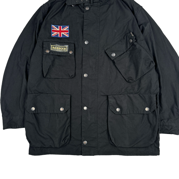 Barbour 60th Anniversary Black Cotton Multi Pocket Field Jacket - XL