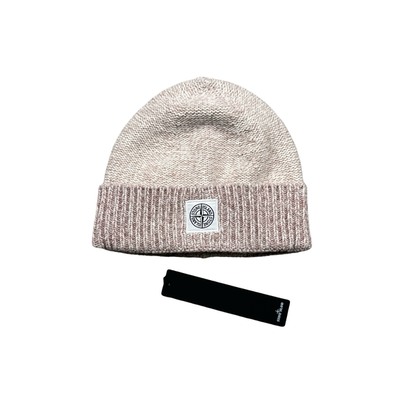 Stone Island 2019 Pink Wool Patch Beanie