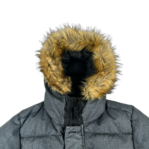 Stone Island 2018 Grey Lino Resinato Down-TC Puffer Jacket - Medium