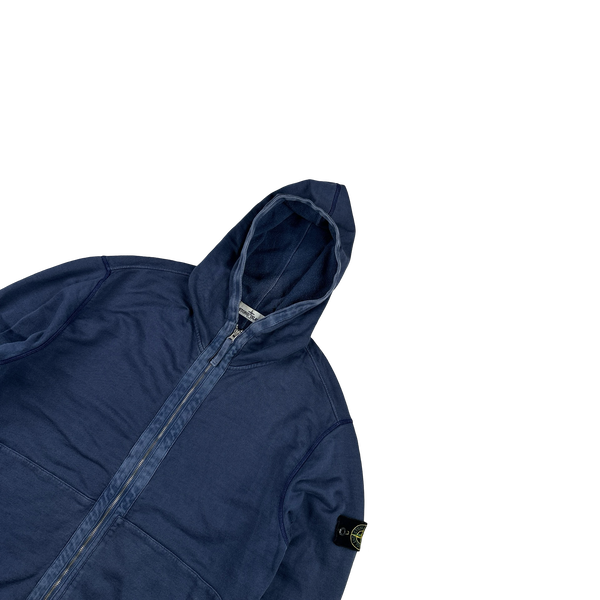 Stone Island 2013 Navy Cotton Zipped Hoodie - XXL