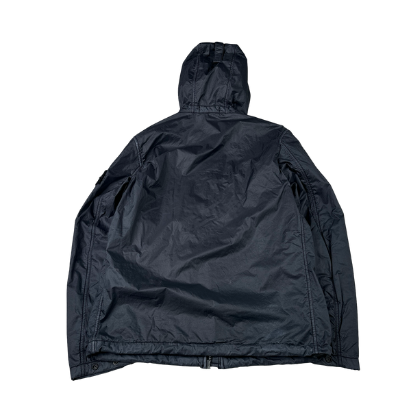 Stone Island 2020 Black Lamy Flock Jacket - Small