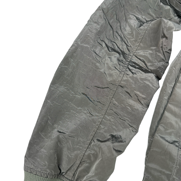 Stone Island 2008 Archive Grey Nylon Metal Bomber Jacket - L
