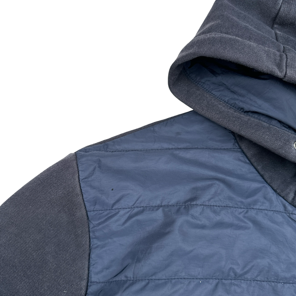 Prada Red Tab Hybrid Navy Quilted Cotton/Nylon Jacket - Large