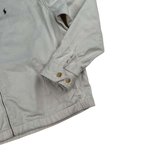 Ralph Lauren White Harrington Zipped Jacket - XL