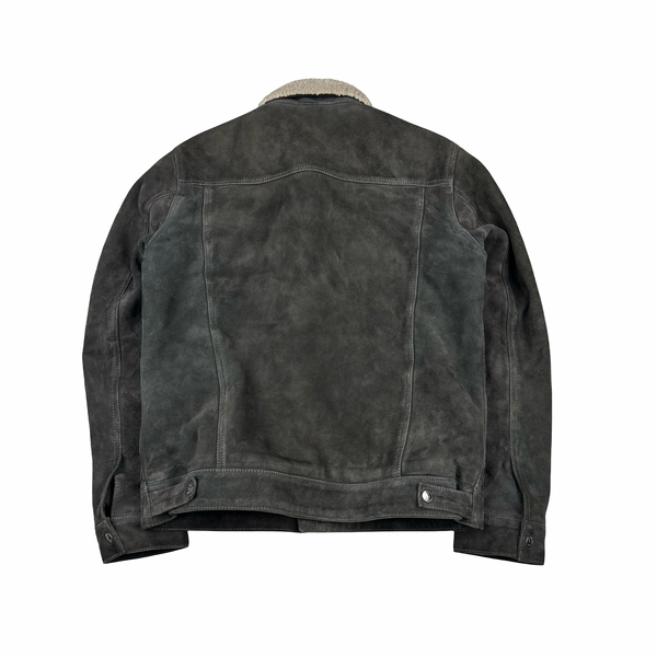 Schott Suede Sherling Lined Thick Jacket - Medium