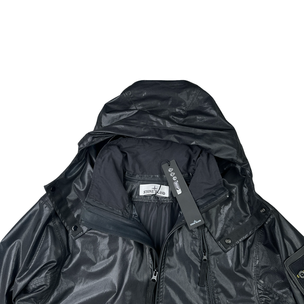 Stone Island 2024 Metallic Run Proof Nylon Mesh Hooded Jacket - Small