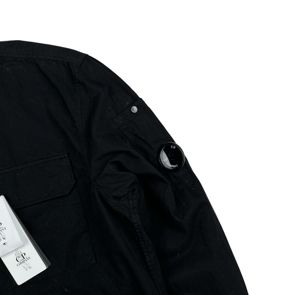 CP Company Black Cotton Overshirt - Medium