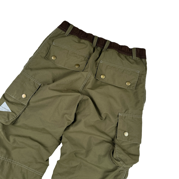 Barbour X And Wander Khaki Cargo Hiking Trousers - Medium