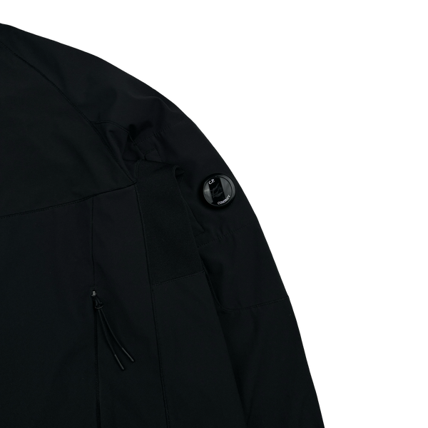 CP Company Black Soft Shell Smock Pullover Jacket - Large
