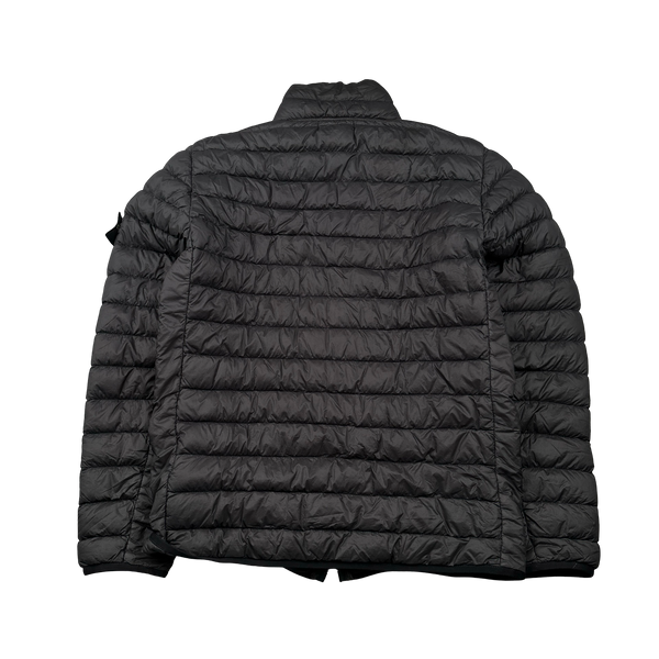 Stone Island 2018 Charcoal Micro Yarn Down Puffer Overshirt - Medium