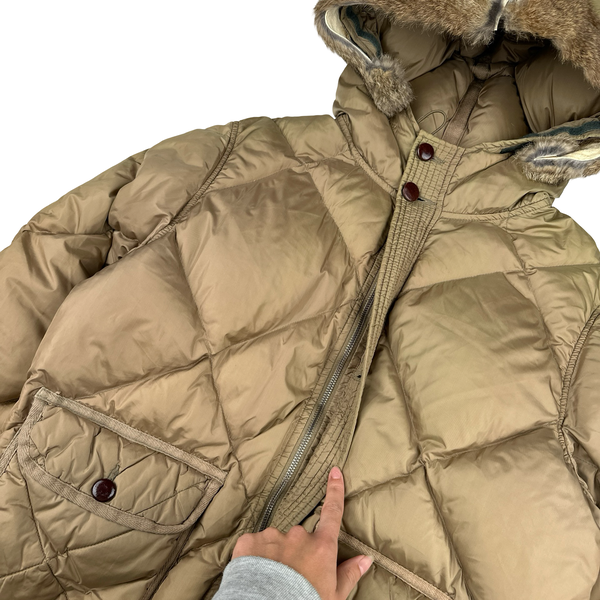 CP Company Vintage Piuma Doca Down Fur Hood Jacket - Small